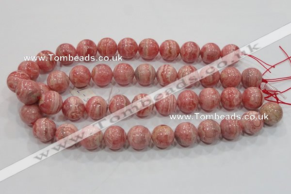 CRC102 15.5 inches 18mm round natural argentina rhodochrosite beads