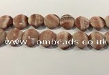 CRC1072 15.5 inches 25mm flat round rhodochrosite beads