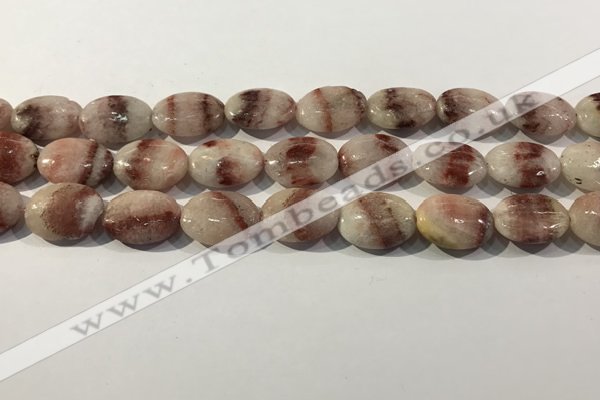 CRC1076 15.5 inches 15*20mm oval rhodochrosite beads wholesale