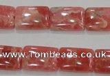 CRC108 15.5 inches 13*18mm rectangle natural argentina rhodochrosite beads