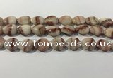 CRC1083 15.5 inches 15*20mm flat teardrop rhodochrosite beads