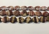 CRC1088 15.5 inches 18*25mm flat teardrop rhodochrosite beads