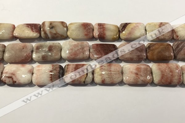 CRC1101 15.5 inches 18*25mm rectangle rhodochrosite beads