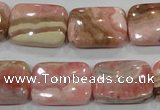 CRC112 15.5 inches 15*20mm rectangle natural argentina rhodochrosite beads