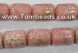 CRC114 15.5 inches 13*17mm column natural argentina rhodochrosite beads