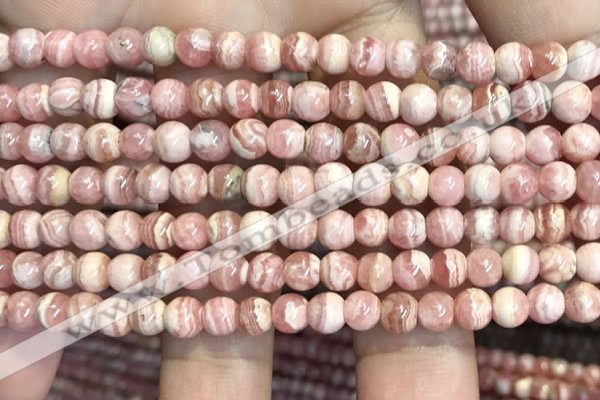 CRC1156 15.5 inches 5mm round rhodochrosite gemstone beads