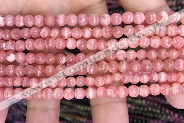 CRC1162 15.5 inches 5mm round rhodochrosite gemstone beads