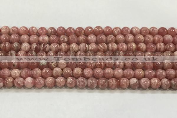 CRC1186 15.5 inches 6mm round Argentina rhodochrosite beads