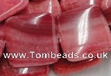 CRC15 16 inches 30*30mm square rhodochrosite beads wholesale