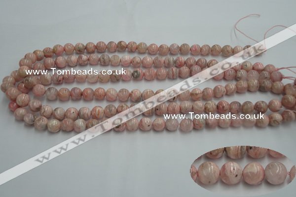 CRC152 15.5 inches 8mm round Argentina rhodochrosite beads