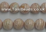 CRC154 15.5 inches 12mm round Argentina rhodochrosite beads