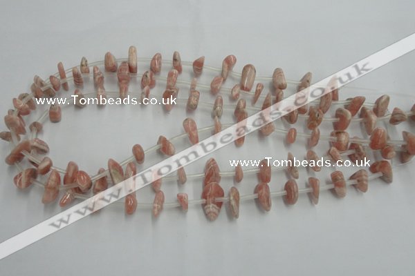 CRC159 15.5 inches 3*6mm - 5*12mm chips Argentina rhodochrosite beads