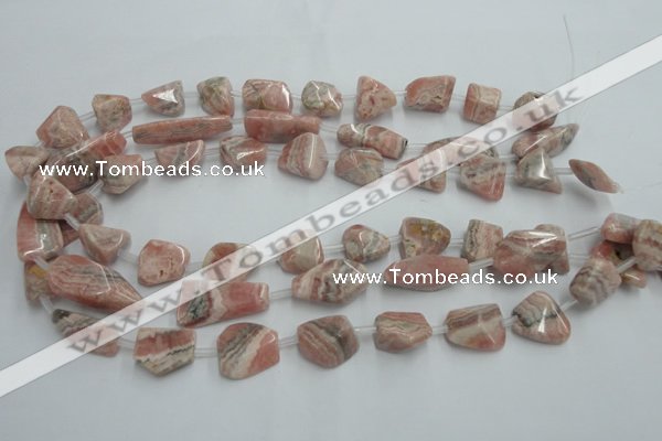 CRC160 15.5 inches 8*10mm - 13*20mm nuggets Argentina rhodochrosite beads