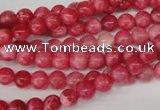 CRC18 15.5 inches 6mm round dyed rhodochrosite gemstone beads