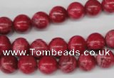 CRC19 15.5 inches 10mm round dyed rhodochrosite gemstone beads