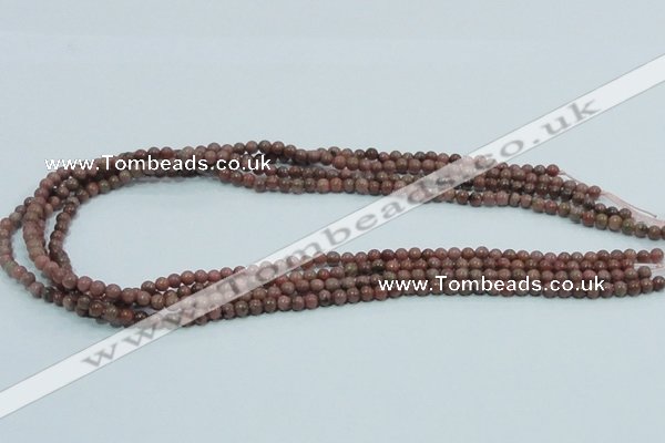 CRC200 16 inches 4mm round rhodochrosite gemstone beads wholesale