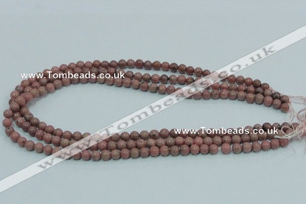 CRC201 16 inches 6mm round rhodochrosite gemstone beads wholesale