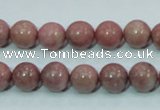 CRC203 16 inches 10mm round rhodochrosite gemstone beads wholesale