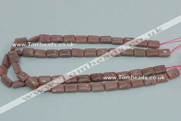 CRC206 16 inches 10*14mm rectangle rhodochrosite gemstone beads