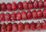 CRC21 15.5 inches 7*11mm rondelle dyed rhodochrosite gemstone beads