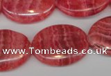 CRC27 15.5 inches 22*30mm oval dyed rhodochrosite gemstone beads