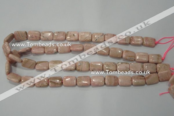 CRC304 15.5 inches 12*16mm rectangle Peru rhodochrosite beads