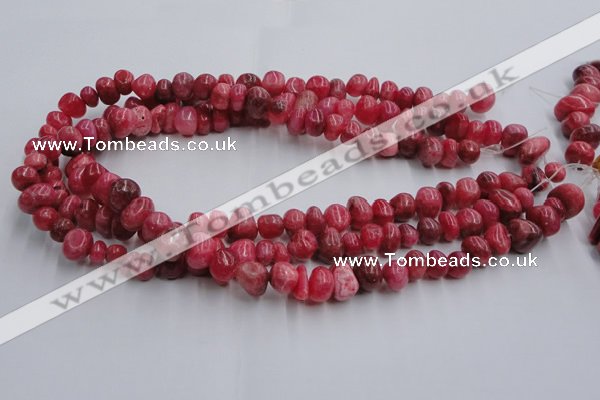 CRC35 15.5 inches 6*8mm - 8*10mm dyed rhodochrosite nuggets beads