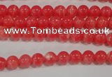 CRC501 15.5 inches 6mm round synthetic rhodochrosite beads