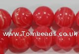 CRC506 15.5 inches 16mm round synthetic rhodochrosite beads