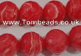 CRC516 15.5 inches 16mm faceted round synthetic rhodochrosite beads