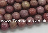 CRC53 15.5 inches 10mm round rhodochrosite gemstone beads wholesale