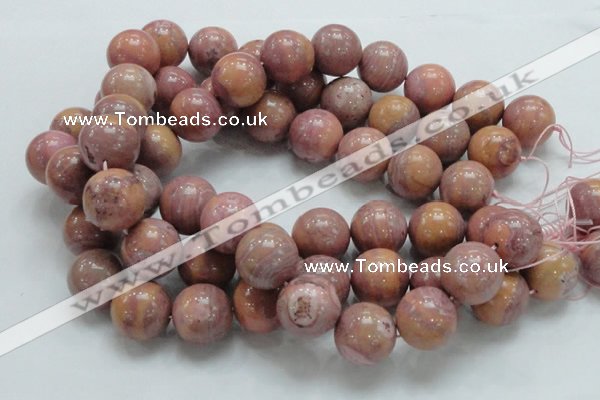 CRC56 15.5 inches 20mm round rhodochrosite gemstone beads wholesale