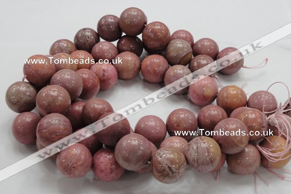 CRC57 15.5 inches 22mm round rhodochrosite gemstone beads wholesale