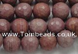 CRC60 15.5 inches 12mm faceted round rhodochrosite gemstone beads