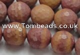 CRC62 15.5 inches 16mm faceted round rhodochrosite gemstone beads