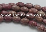 CRC65 15.5 inches 8*12mm rice rhodochrosite gemstone beads