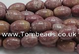 CRC66 15.5 inches 10*14mm rice rhodochrosite gemstone beads