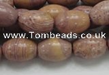 CRC67 15.5 inches 13*18mm rice rhodochrosite gemstone beads