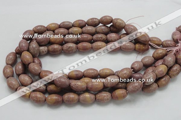 CRC67 15.5 inches 13*18mm rice rhodochrosite gemstone beads