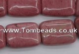 CRC702 15.5 inches 18*25mm rectangle rhodochrosite beads wholesale