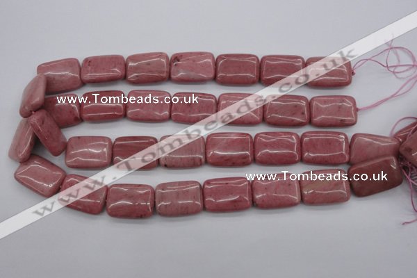 CRC702 15.5 inches 18*25mm rectangle rhodochrosite beads wholesale