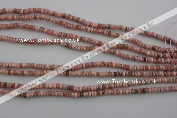 CRC750 15.5 inches 2.5*4mm rondelle rhodochrosite beads wholesale