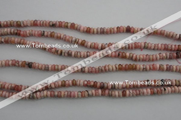 CRC751 15.5 inches 3*5mm rondelle rhodochrosite beads wholesale