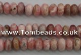 CRC752 15.5 inches 4*6mm rondelle rhodochrosite beads wholesale