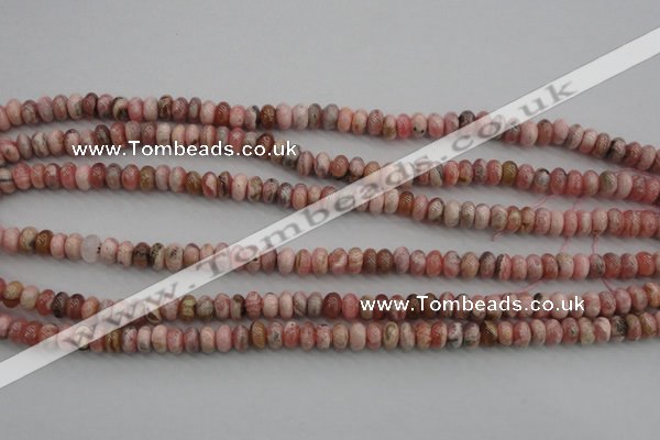 CRC752 15.5 inches 4*6mm rondelle rhodochrosite beads wholesale