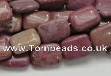 CRC81 15.5 inches 10*14mm rectangle rhodochrosite gemstone beads