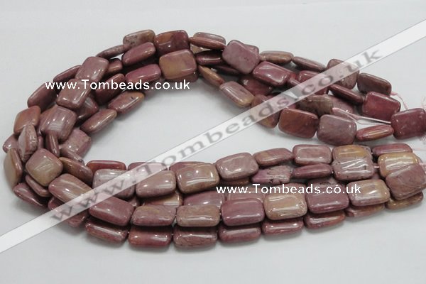 CRC82 15.5 inches 13*18mm rectangle rhodochrosite gemstone beads