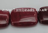 CRC826 15.5 inches 22*30mm rectangle Brazilian rhodochrosite beads