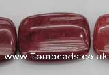 CRC827 15.5 inches 30*40mm rectangle Brazilian rhodochrosite beads