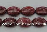 CRC831 15.5 inches 10*14mm oval Brazilian rhodochrosite beads